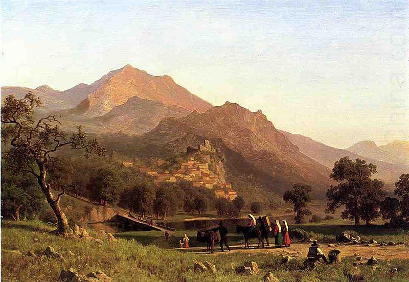 Albert Bierstadt Rocca de Secca china oil painting image